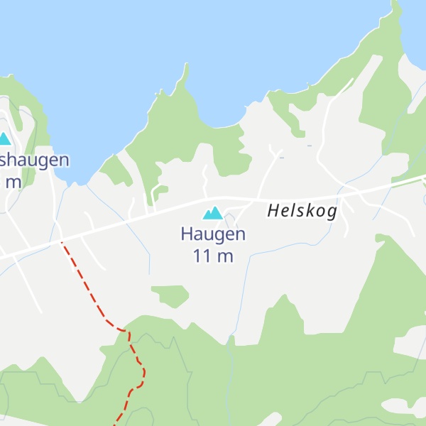 Map of Haugen