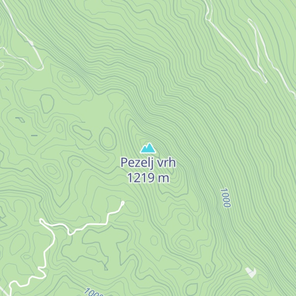 Map of Pezelj vrh