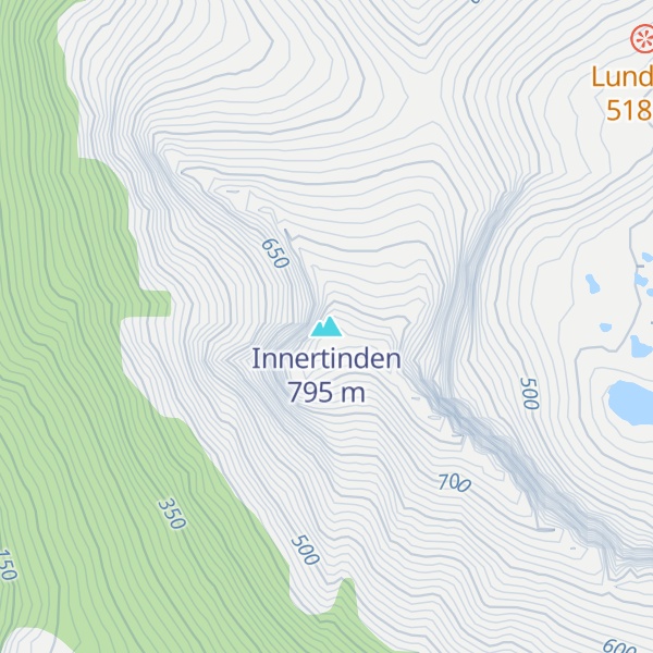 Map of Innertinden