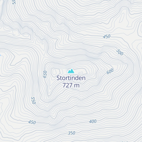 Map of Stortinden