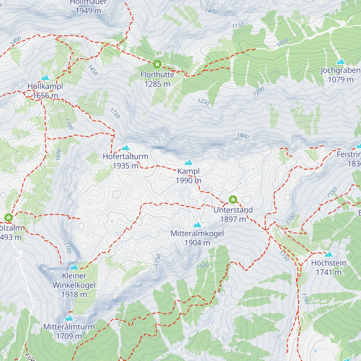 Mitteralm map