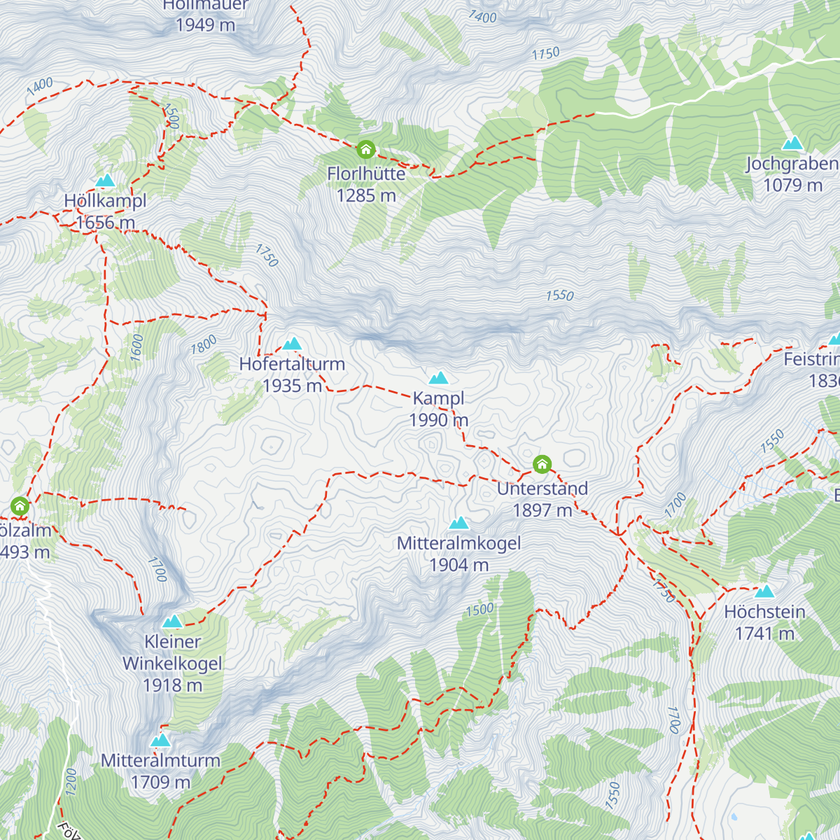 Mitteralm map