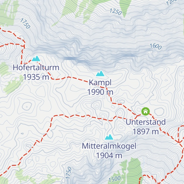 Map of Mitteralm