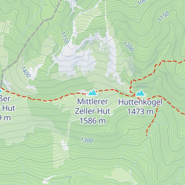 Map of Mittlerer Zeller Hut