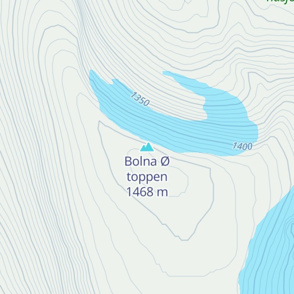 Map of Bolna Ø toppen