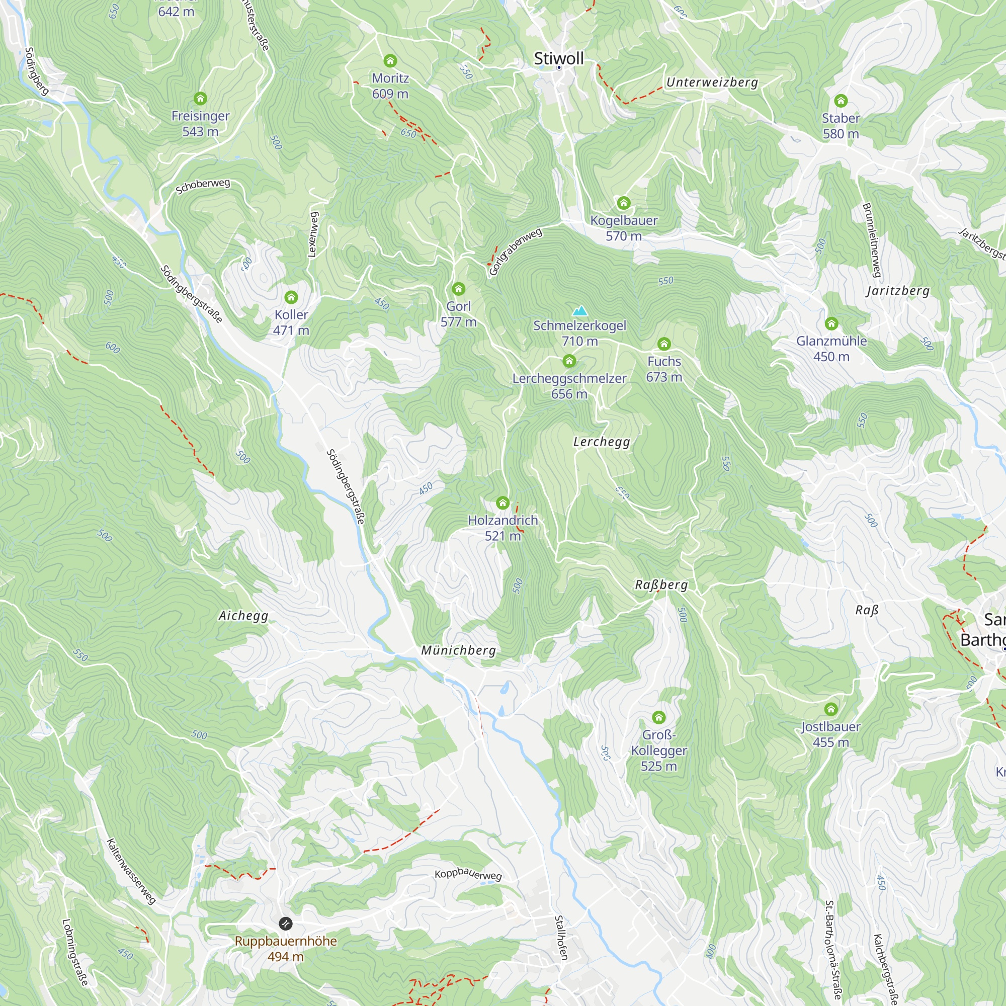Holzandrich map