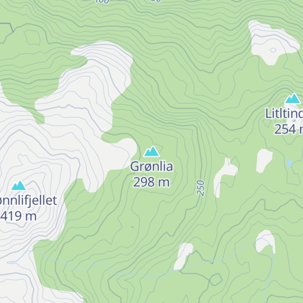 Map of Grønlia