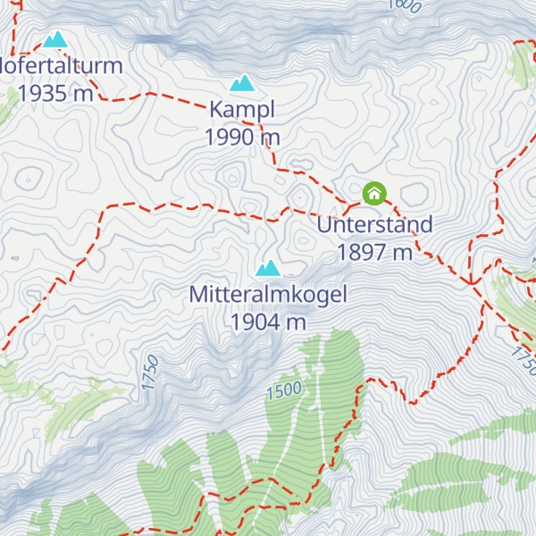 Map of Mitteralmkogel