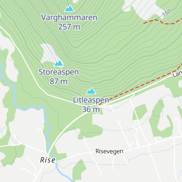 Map of Litleaspen