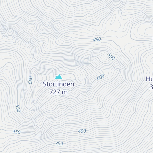 Map of Brandåstinden
