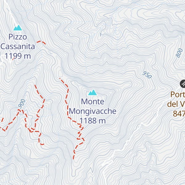 Map of Monte Mongivacche