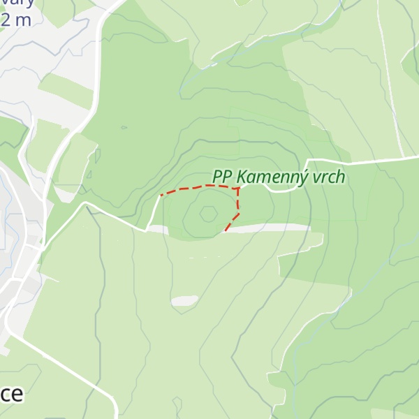 Map of Kamenný vrch