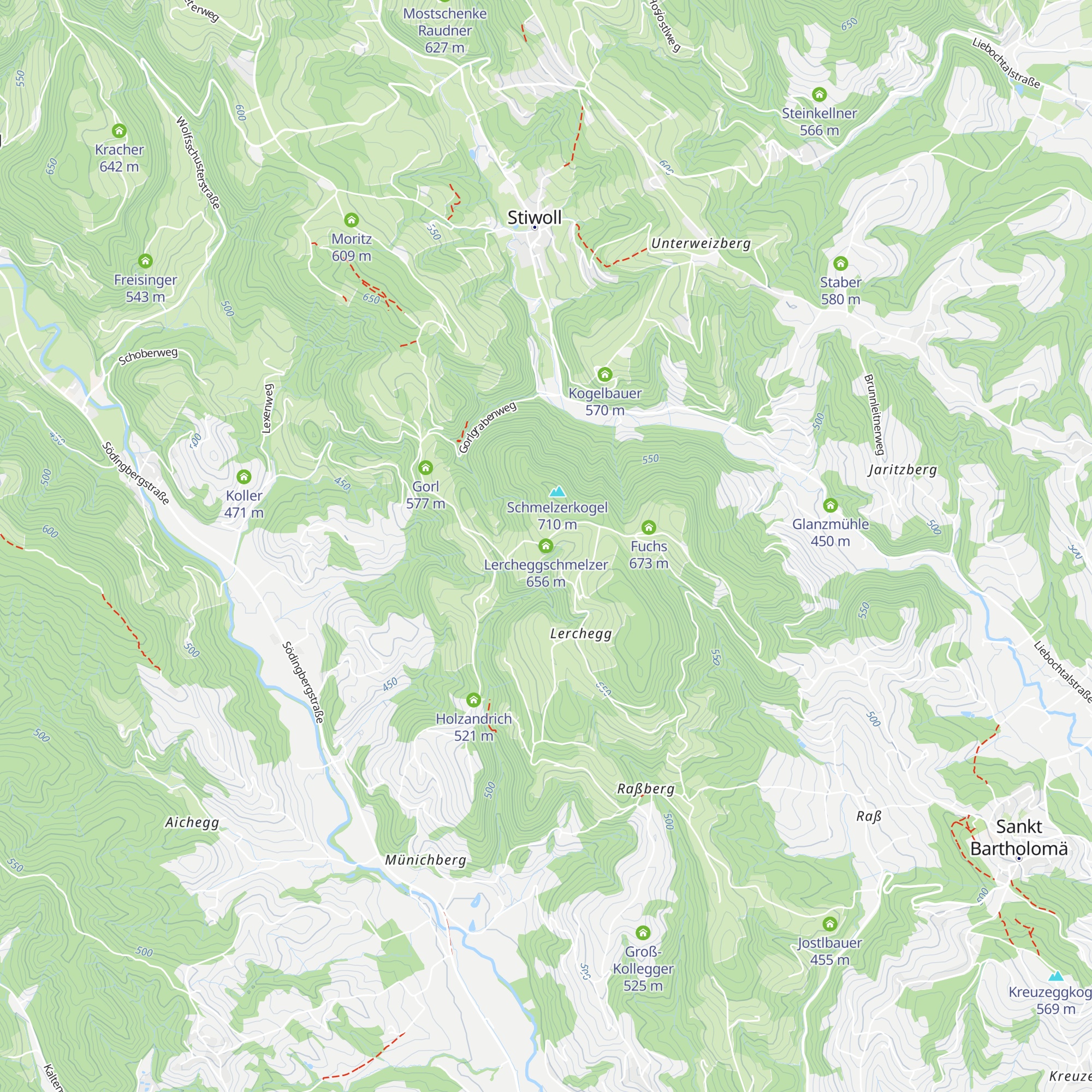 Lercheggschmelzer map