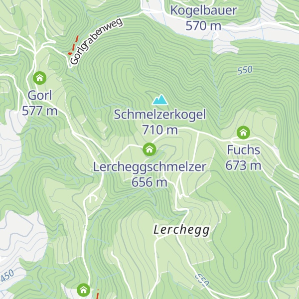 Map of Lercheggschmelzer