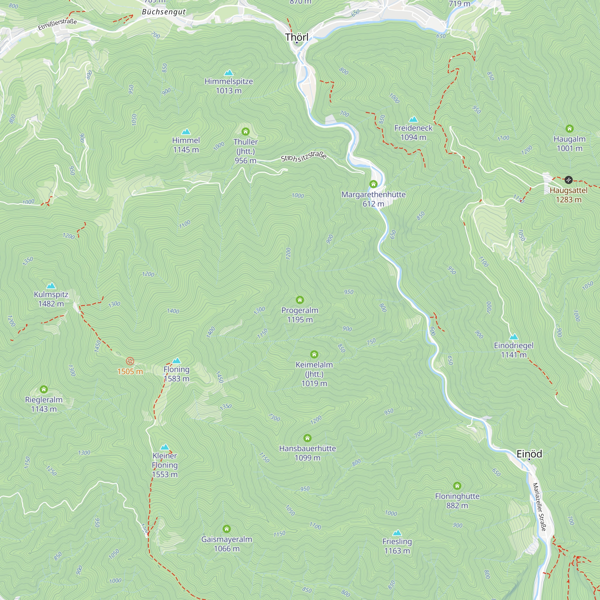 Progeralm map