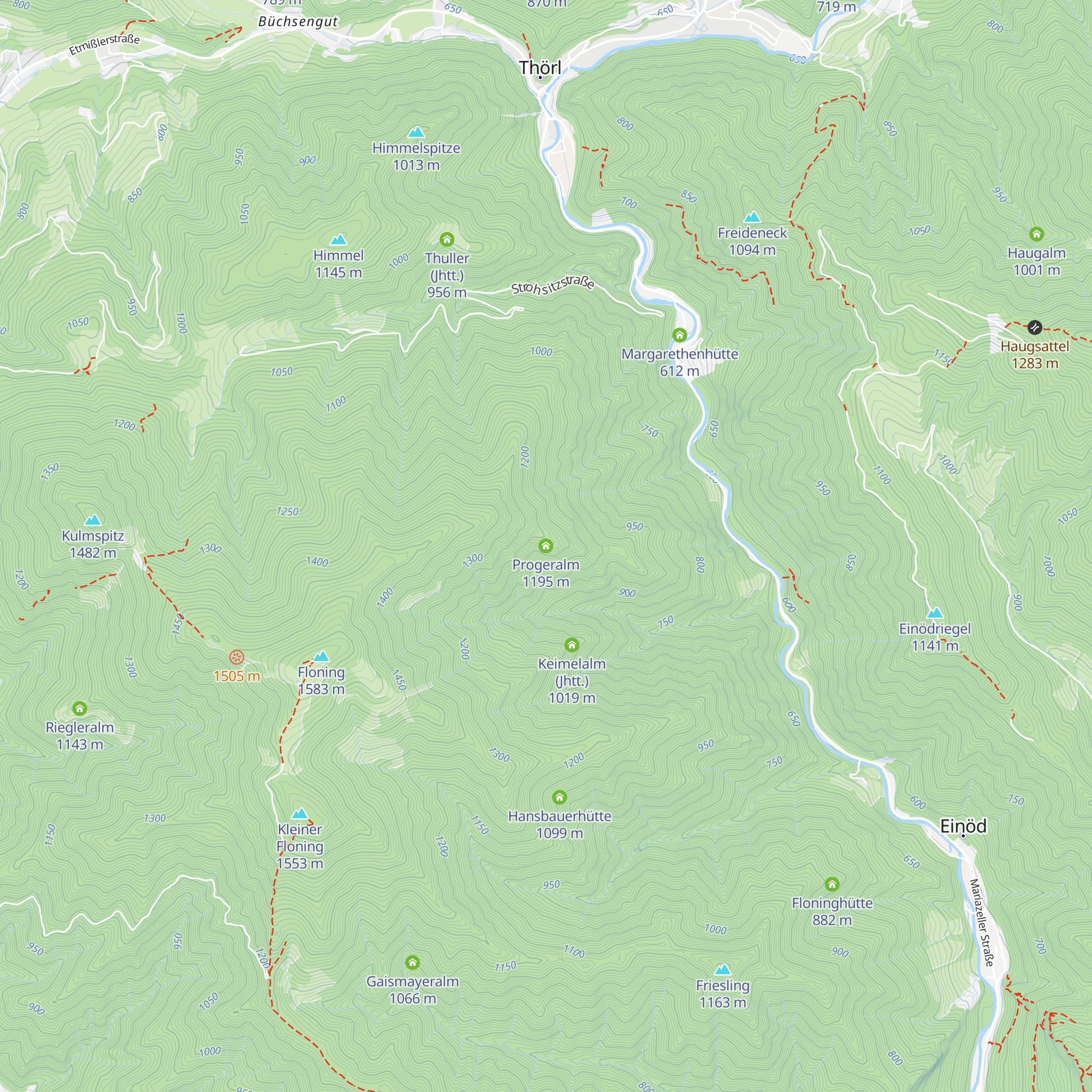 Progeralm map