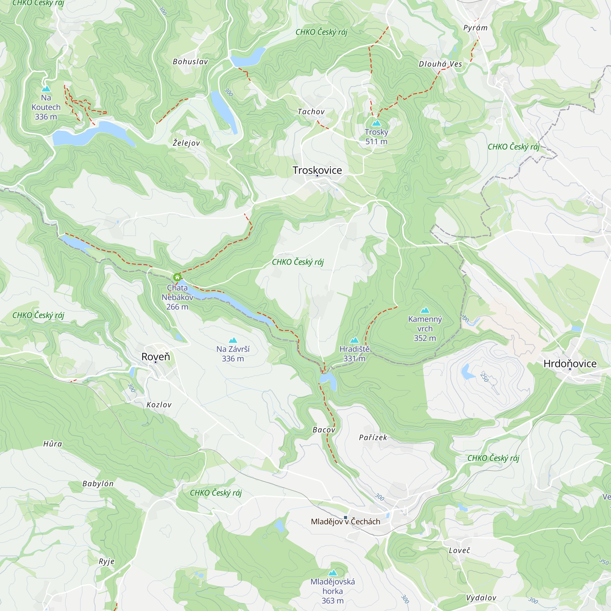 Chata Adélka map