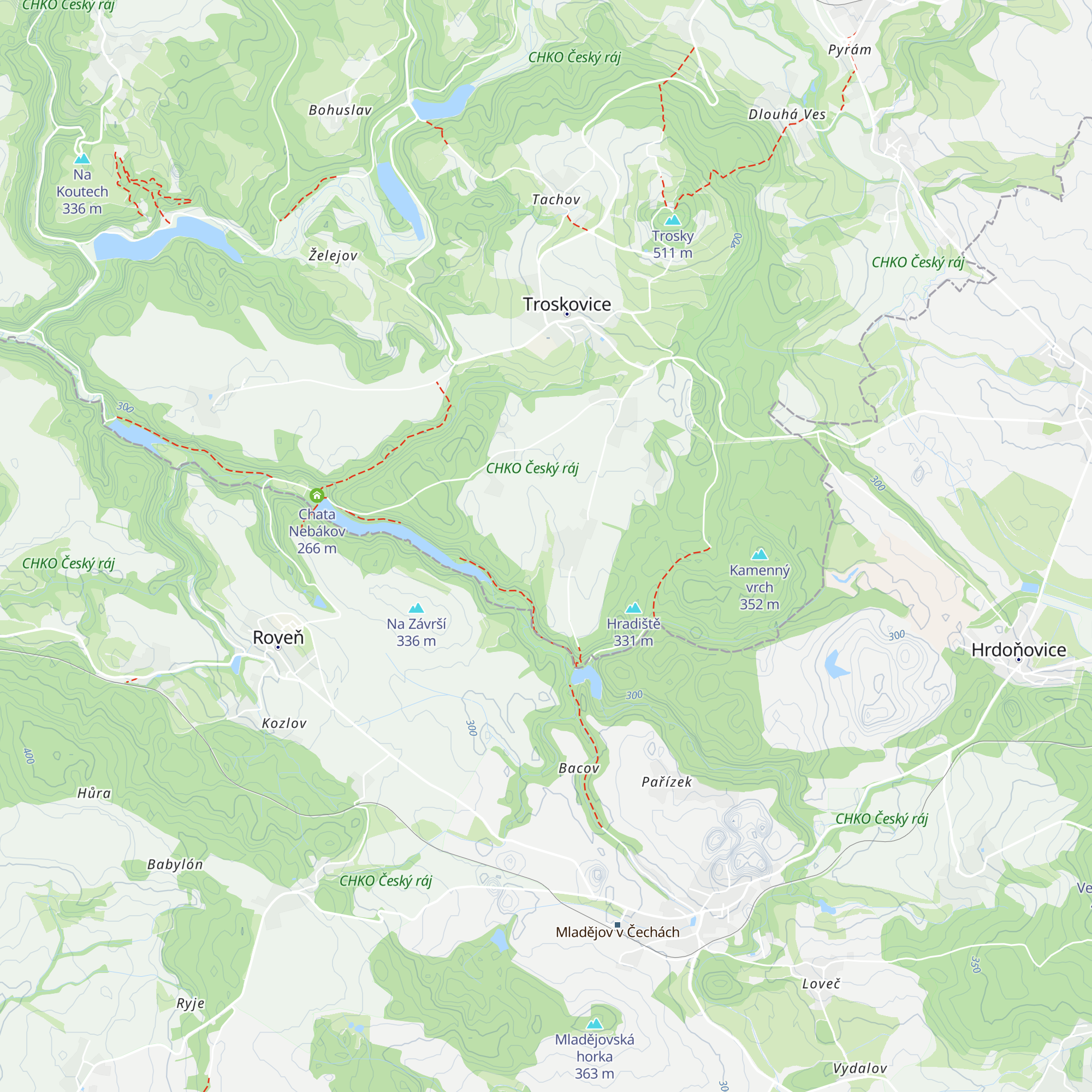 Chata Adélka map