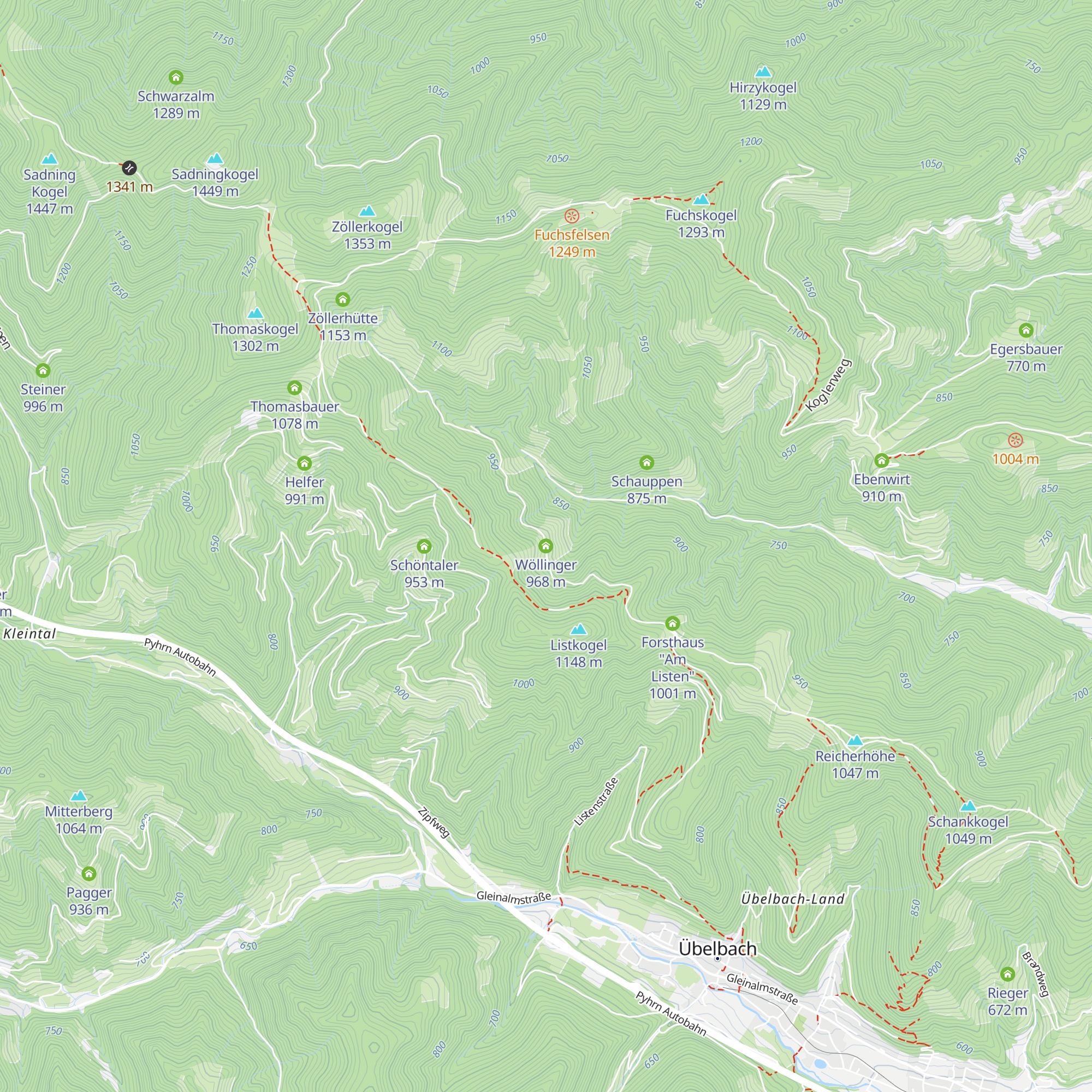 Wöllinger map