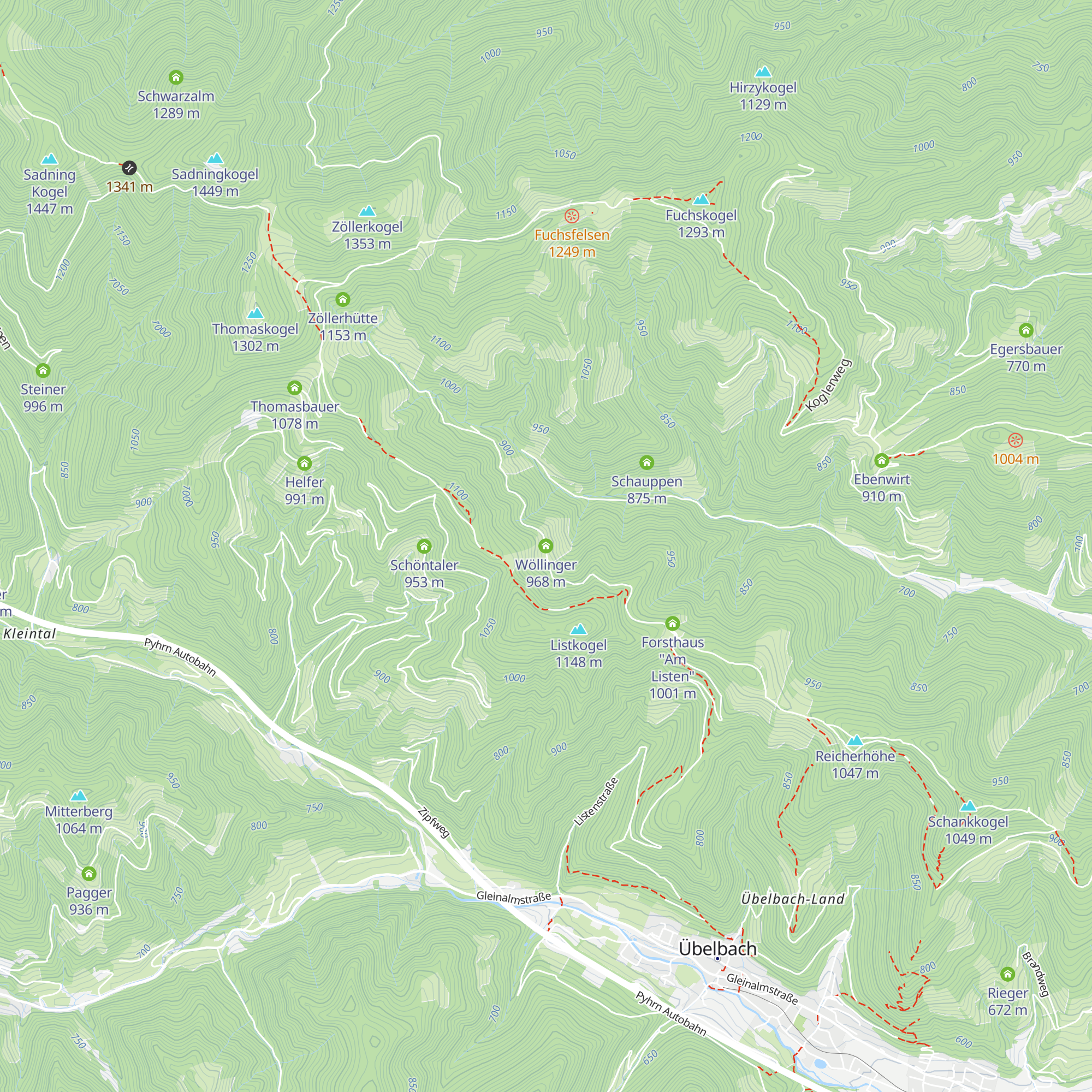 Wöllinger map