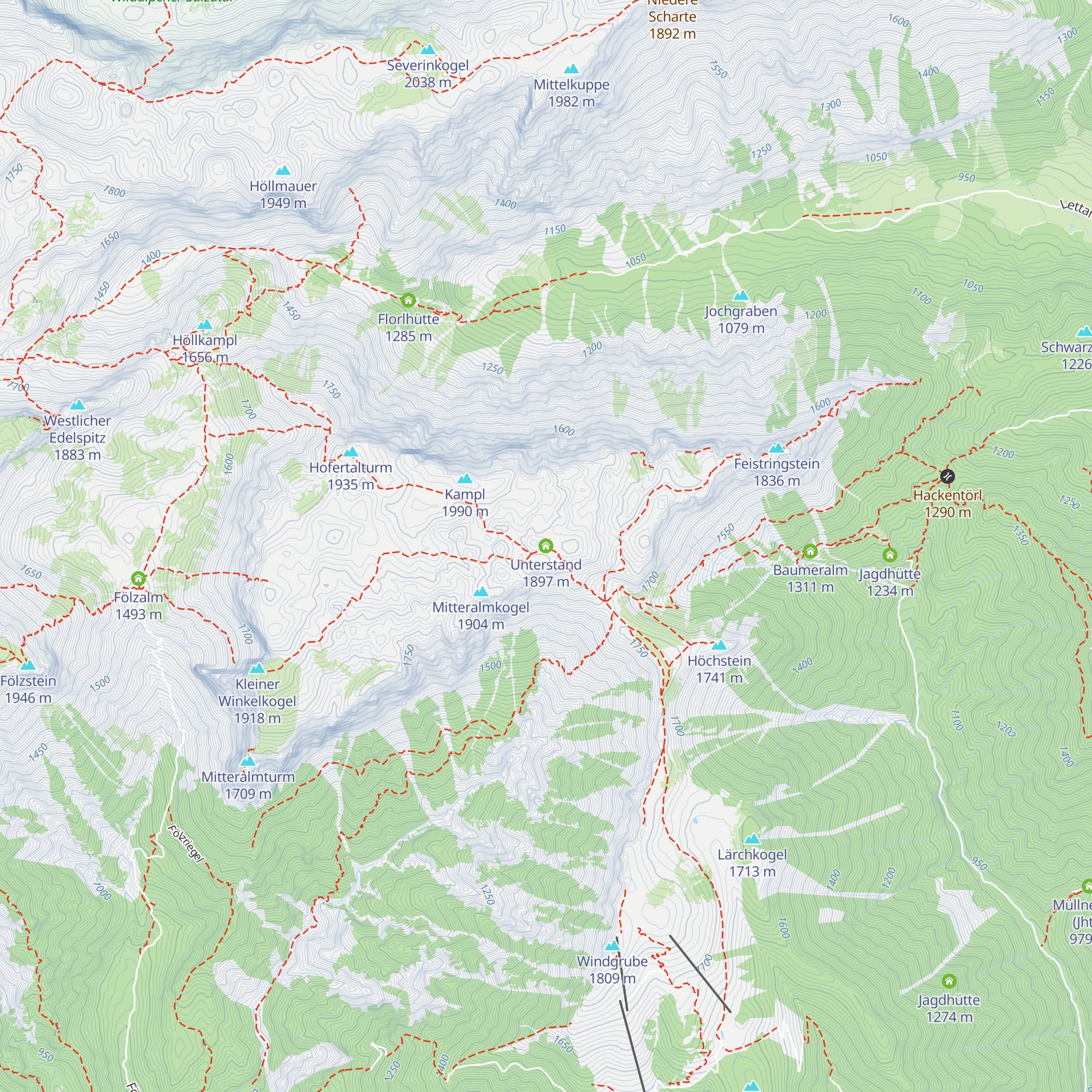 Unterstand map