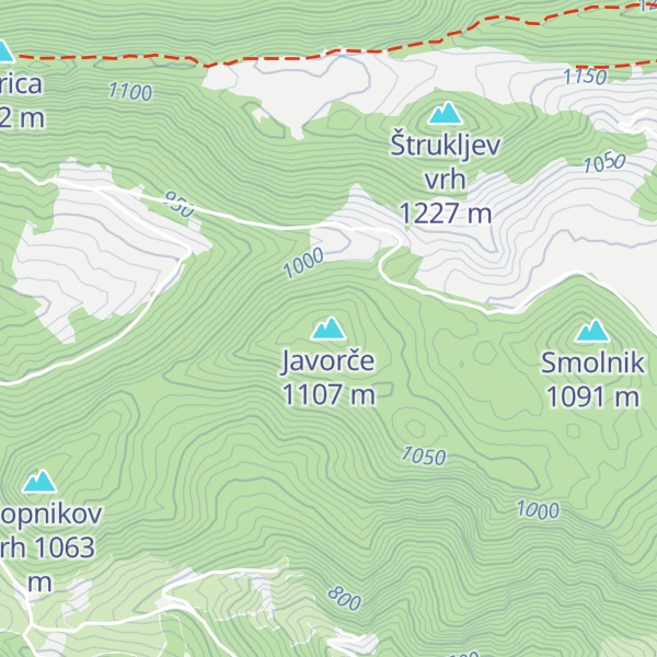 Map of Javorče
