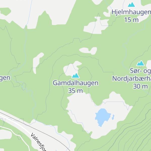 Map of Gamdalhaugen