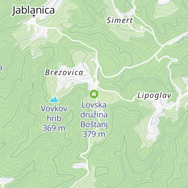 Map of Lovska družina Boštanj