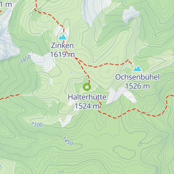 Map of Halterhütte