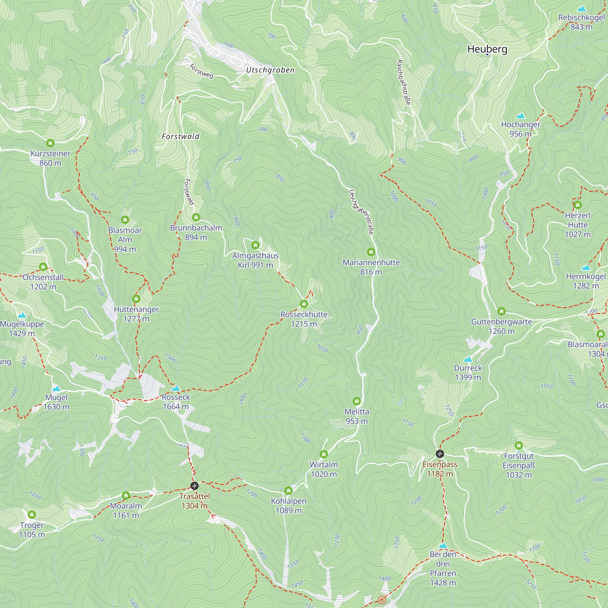 Rosseckhütte map