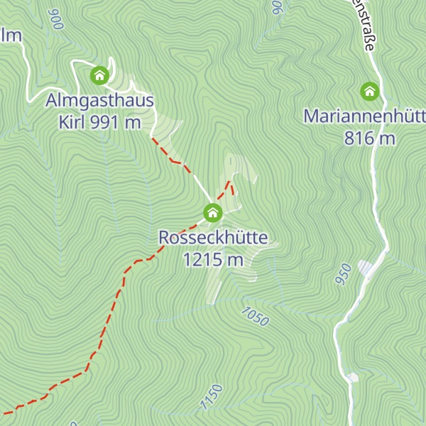 Map of Rosseckhütte