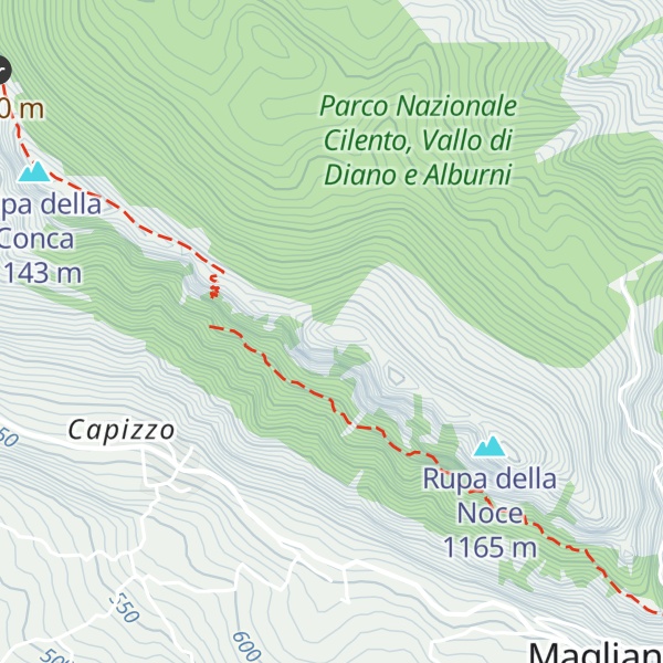 Map of Monte Faito