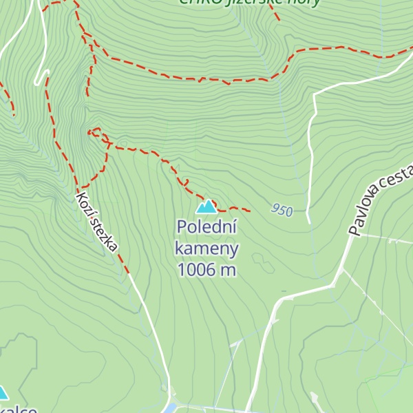 Map of Polední kameny