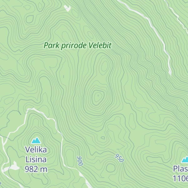 Map of Ljuti vrh