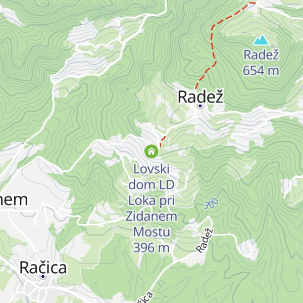 Map of Lovski dom LD Loka pri Zidanem Mostu