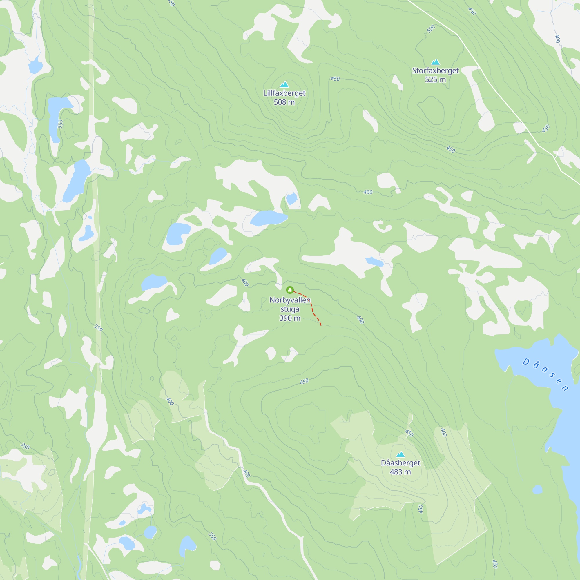 Norbyvallen stuga map