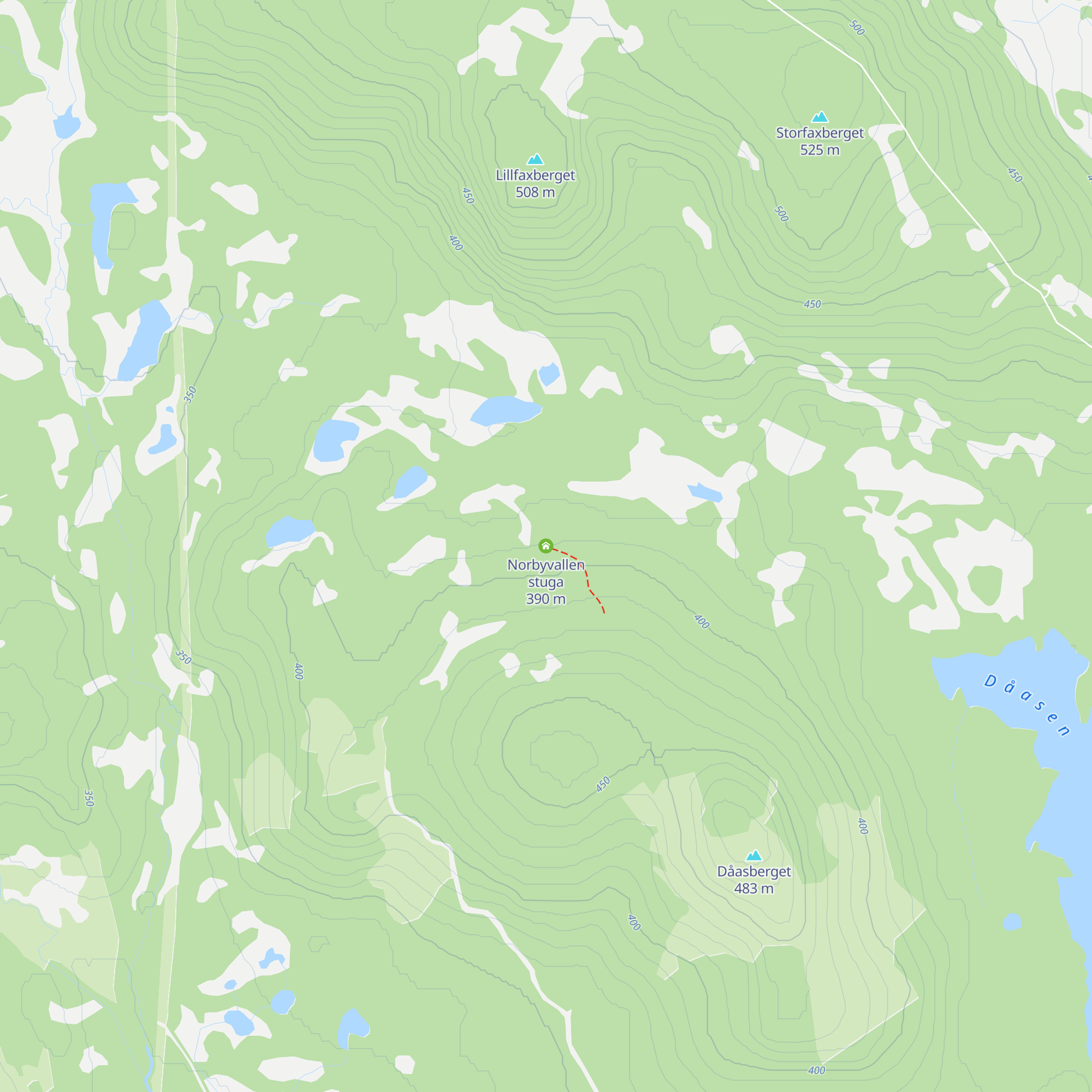 Norbyvallen stuga map