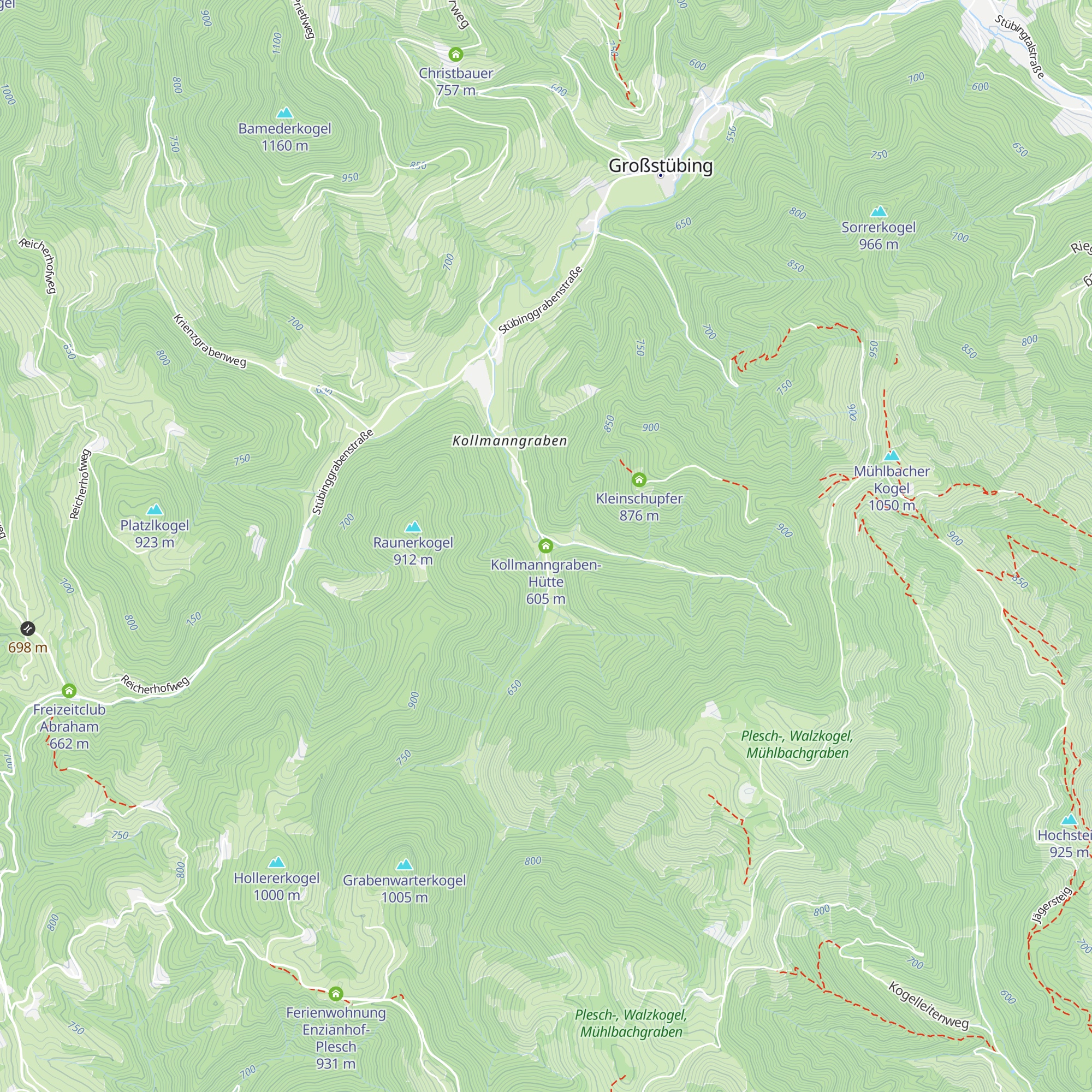 Kollmanngraben-Hütte map