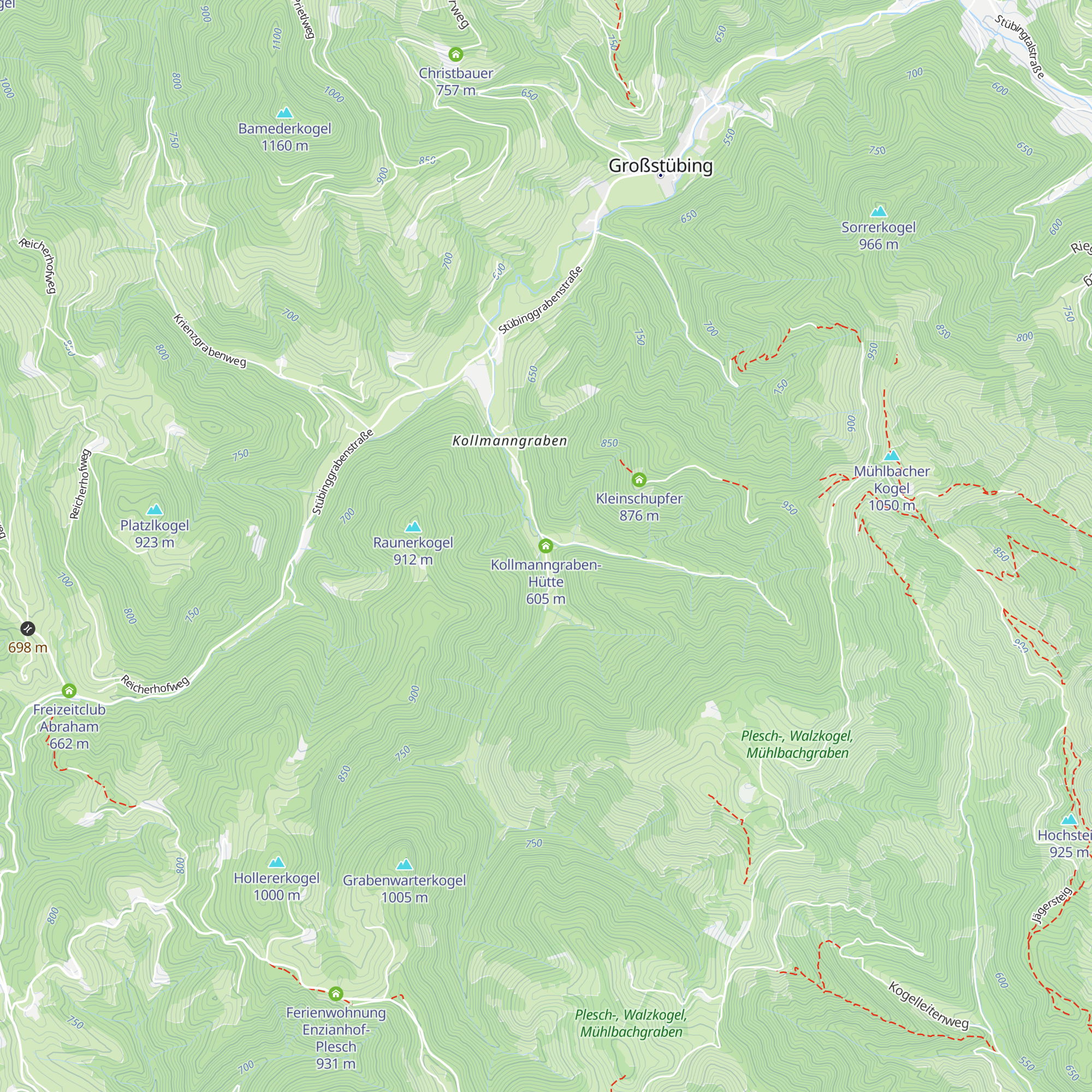 Kollmanngraben-Hütte map