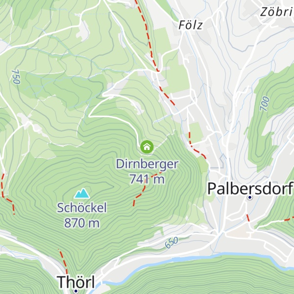 Map of Dirnberger