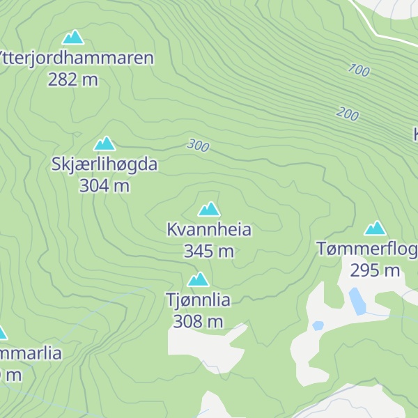 Map of Kvannheia