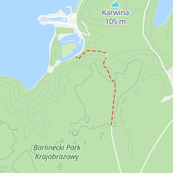 Map of Biedrzeniec