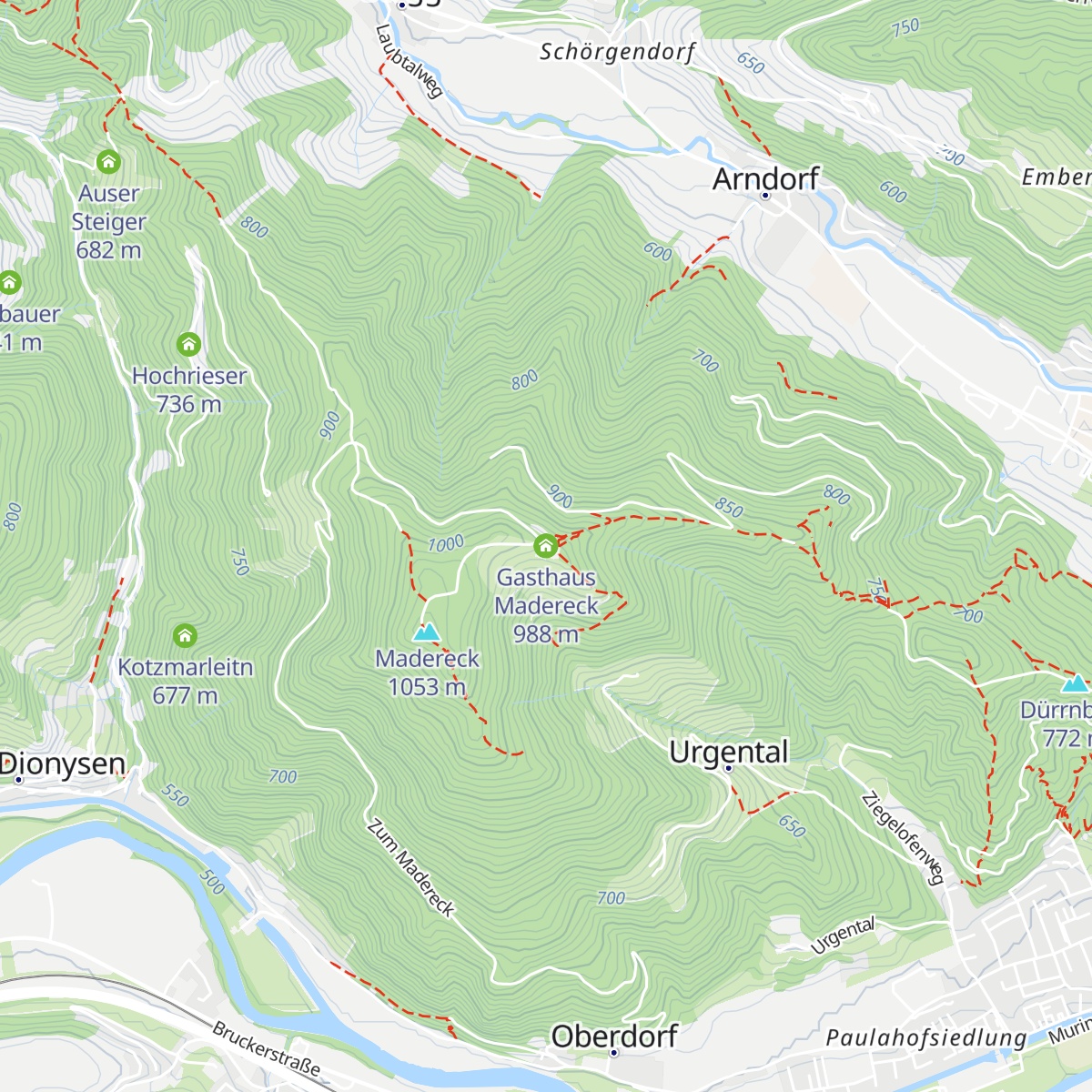 Gasthaus Madereck map