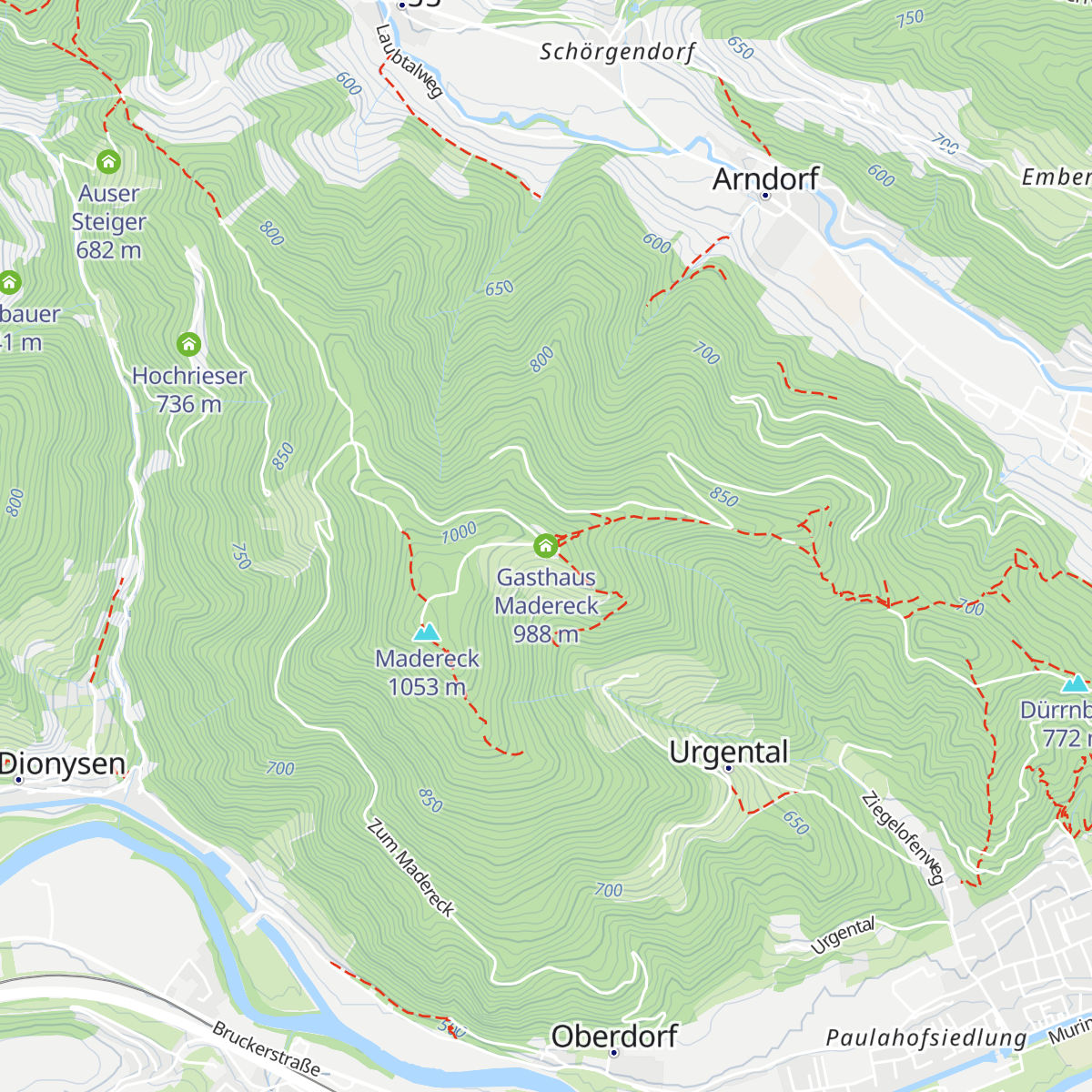 Gasthaus Madereck map