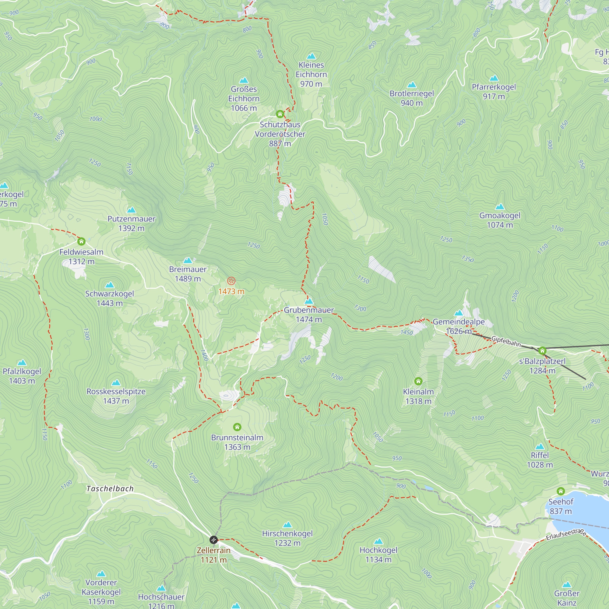 Halterhütte auf der Brach map