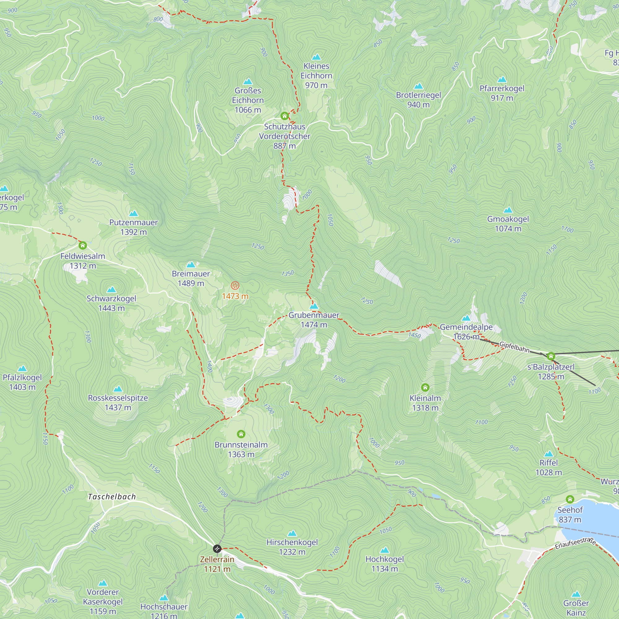 Halterhütte auf der Brach map