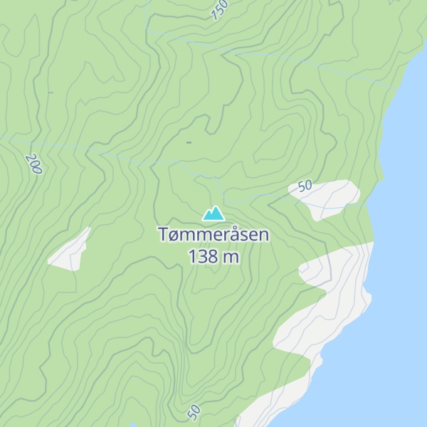 Map of Tømmeråsen