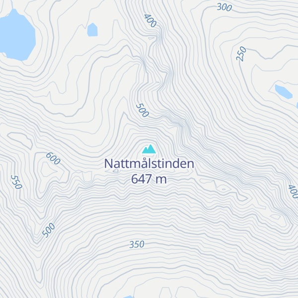 Map of Nattmålstinden