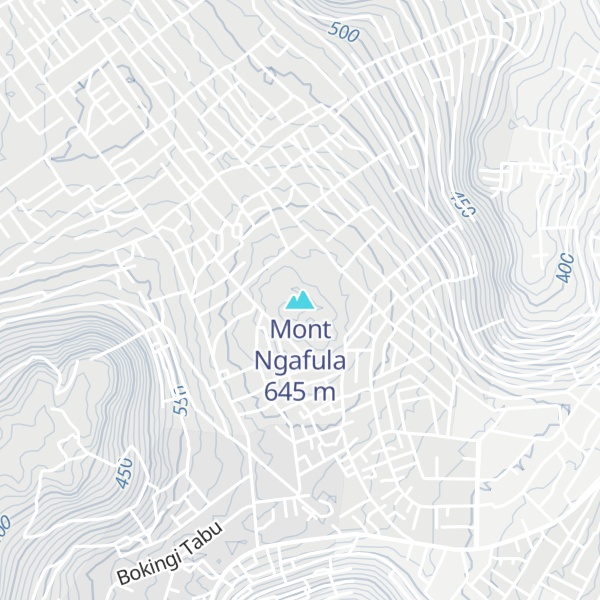 Map of Mont Ngafula