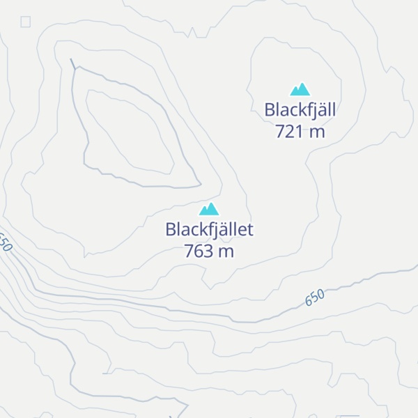 Map of Blackfjället